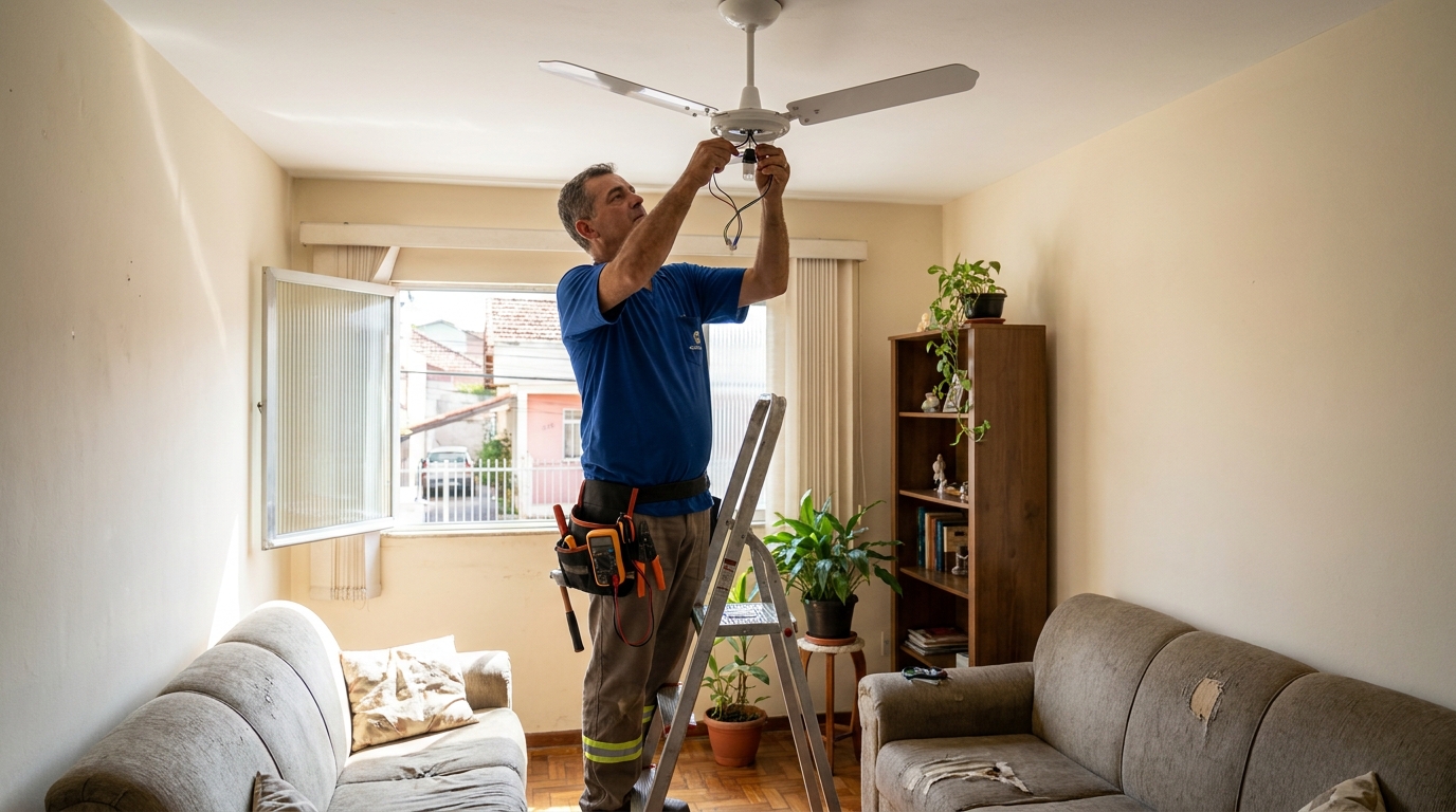 Montagem de Ventilador em Uberlândia‑MG